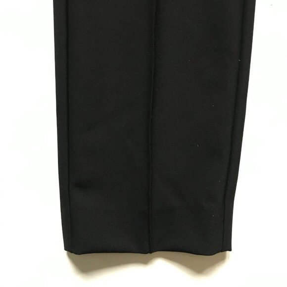 Lafayette 148 NY Gramercy Stretch Pants Womens 2 Black Crop Ankle Side Zip Pleat - Picture 11 of 15